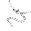 304 Stainless Steel Curb & Cable Chain Bracelets for Women BJEW-JB13116-4