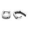 Tarnish Resistant 304 Stainless Steel Huggie Hoop Earrings STAS-J033-11A-P-3