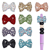9Pcs 9 Colors Rhinestone Clay Pave Beads RB-PH0001-73-1