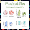 240Pcs 4 Styles Transparent Acrylic Beads TACR-YW0003-47-2
