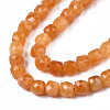 Natural Quartz Beads Strands X-G-S359-376C-3