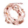 Natural Hematoid Quartz/Ferruginous Quartz Beads Strands G-I389-A04-3