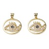 Brass Micro Pave Cubic Zirconia Pendants ZIRC-N039-232-2