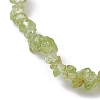 Natural Olive Jade Chips Beaded Stretch Bracelets for Women BJEW-JB10046-02-3