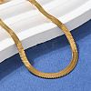 304 Stainless Steel Snake Chain Bracelets for Women Men STAS-S157-36A-G-3