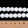 Frosted Imitation Jade Glass Beads Strands GLAA-T032-J10mm-MBB01-4