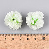 Polymer Clay Rhinestone Beads with Embossed Resin Roses RESI-T059-01A-05-3