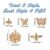 20Pcs 5 Style Brass Pendants KK-SZ0001-77-7