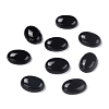 Oval Natural Dyed & Heated Black Agate Cabochons G-K020-18x13mm-01-3