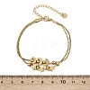 304 Stainless Steel Box Chain Multi-strand Bracelets for Women BJEW-K291-01G-3