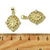 Brass Micro Pave Cubic Zirconia Pendants KK-H472-53A-G-3