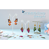 Kissitty DIY Butterfly Drop Earring Making Kit DIY-KS0001-33-17