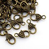 Tibetan Style Heart Lobster Claw Clasps MLF014Y-NF-2