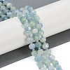 Natural Dyed White Jade Beads Strands G-H057-A22-08-2