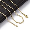 Rack Plating Brass Oval Link Chain Necklace NJEW-A035-06G-01-1