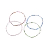 Grass Round Beaded Stretch Bracelet for Women BJEW-JB09701-1
