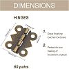 Wooden Box Accessories Iron Hinge IFIN-FH0001-08AB-4