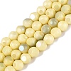 Ombre Effect Dyed Electroplate Opaque Glass Beads Strands EGLA-Q130-01A-23-1