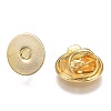 Brass Butterfly Clutches Pin Backs X-KK-Z003-01G-2