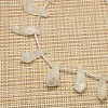 Electroplate Gemstone Natural Quartz Crystal Beads Strands G-L135-12-2