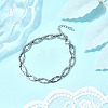 304 Stainless Steel Hollow Cross-Linked Chain Bracelets for Men BJEW-JB12294-02-1