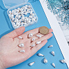 64Pcs 4 Styles ABS Plastic Imitation Pearl Pendants FIND-PH0027-71G-3
