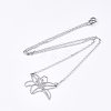 Non-Tarnish 201 Stainless Steel Pendant Necklaces NJEW-T009-JN109-1-40-2