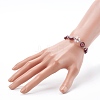 Adjustable Handmade Millefiori Glass Beaded Bracelets BJEW-JB06074-01-4