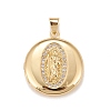 Brass Micro Pave Cubic Zirconia Locket Pendants KK-A161-53G-1