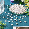 500Pcs Plating Acrylic Beads PACR-TADJ0001-01V-4