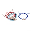 Adjustable Nylon Thread Braided Bead Bracelets BJEW-JB06197-1