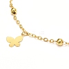 Butterfly Charm Necklace and Bracelets SJEW-JS01215-9
