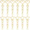 20Pcs 2 Styles Zinc Alloy Swivel Clasps FIND-SP0004-24LG-1