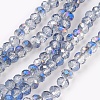 Electroplate Glass Beads Strands X-GLAA-K027-HR-B04-1