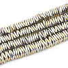 Electroplate Non-magnetic Synthetic Hematite Beads Strands G-T061-129E-1