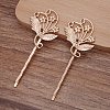 Ancient Style Brass with Iron Hair Bobby Pins Findings PW-WG21ED2-03-1