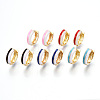 Brass Huggie Hoop Earrings EJEW-S209-07-1