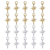20Pcs 2 Colors Brass Pendants KK-HY0004-13-1