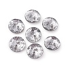 Acrylic Rhinestone Buttons X-BUTT-TAC0001-01-2