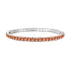 925 Sterling Silver Micro Pave Cubic Zirconia Stretch Bracelets for Women STER-D307-01P-05-1