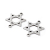 Non-Tarnish 201 Stainless Steel Connector Charms STAS-A090-23P-2