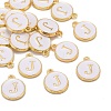 Golden Plated Alloy Charms LS-X-ENAM-S118-01J-4