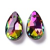 Faceted Teardrop Glass Pendants GLAA-O008-A20-2