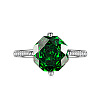 Adjustable Brass with Cubic Zirconia Cuff Rings FS-WGFA75B-08-2