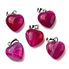 Natural Dyed & Heated Agate Pendants G-I311-A34-1