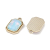 UV Plating Alloy with Mixed Color Glass Rhinestone Pendants FIND-M018-38G-2