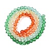 Gradient Color Baking Paint Glass Bead Strands X1-DGLA-A039-T4mm-A013-2