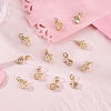 12Pcs Fruits Brass Micro Pave Cubic Zirconia Charms KK-BBC0024-42-4