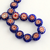 Handmade Millefiori Glass Bead Strands LK-R006-15A-2