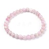 Natural Kunzite Stretch Bracelets X-BJEW-JB03738-01-1